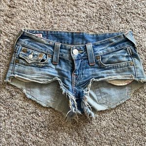 True Religion Joey cut-offs